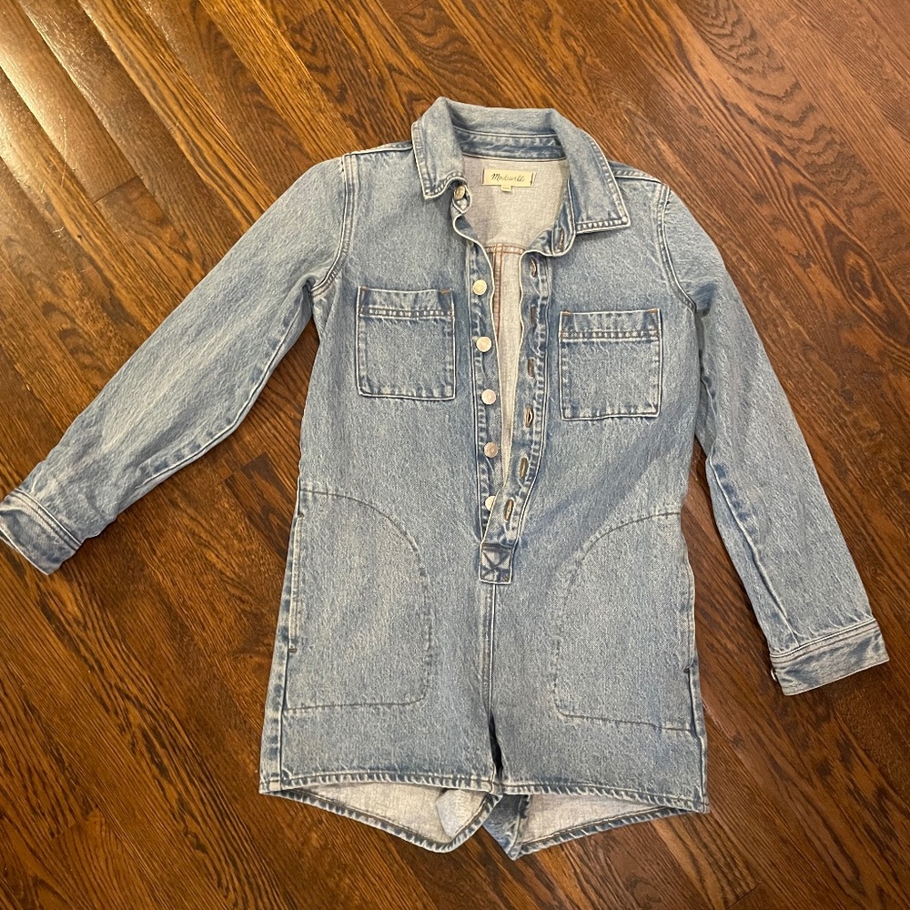 Madewell denim romper, XXS
